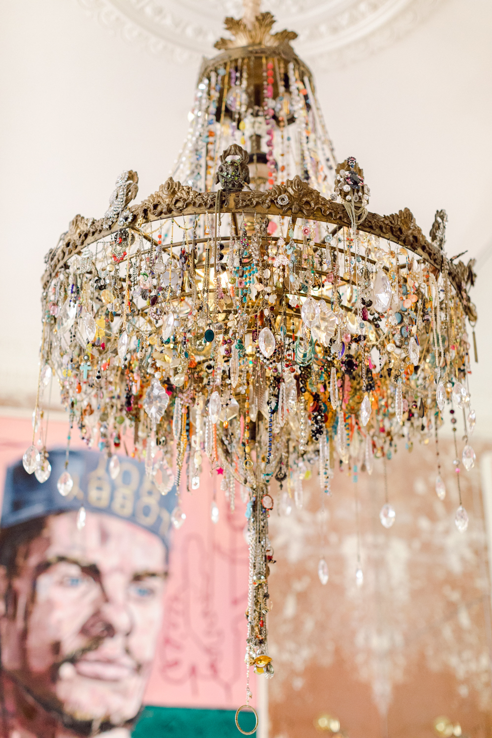 Luxury chandelier inside No15 Great Pulteney Street Hotel Bath