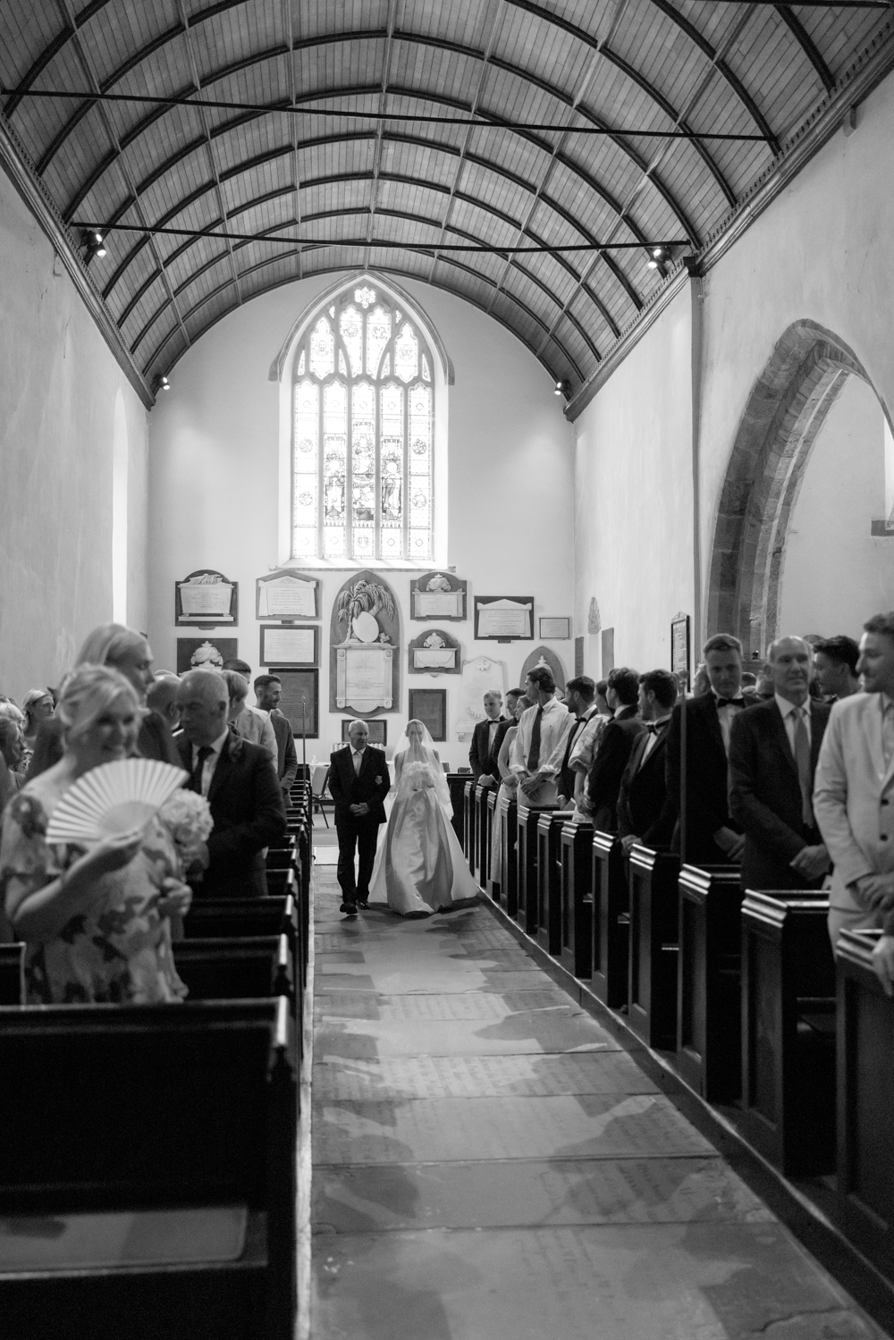 Llantilio House Wedding Photographer -Church Entrance